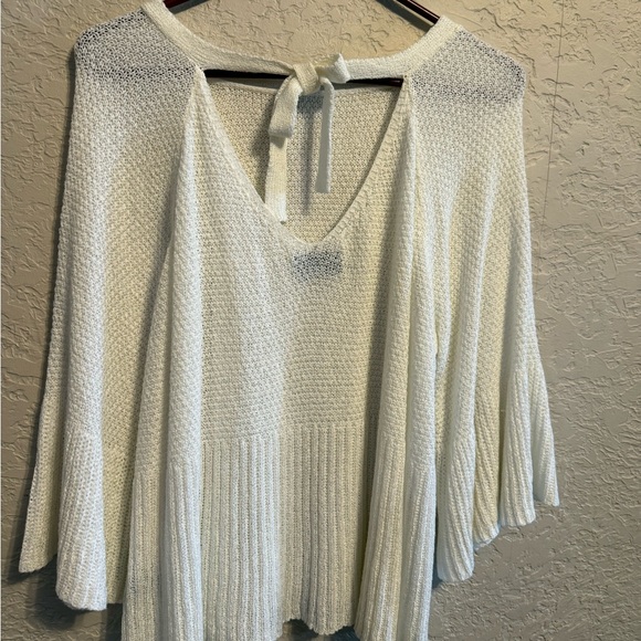 Vici Cream Knit Women's Poncho - Picture 2 of 5
